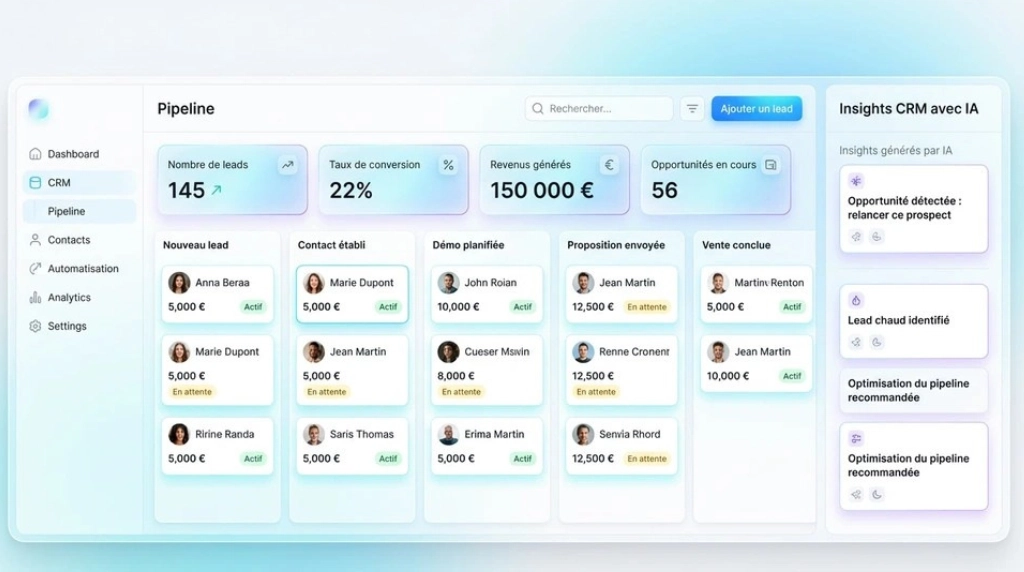 Génération de leads & Automatisation commerciale
