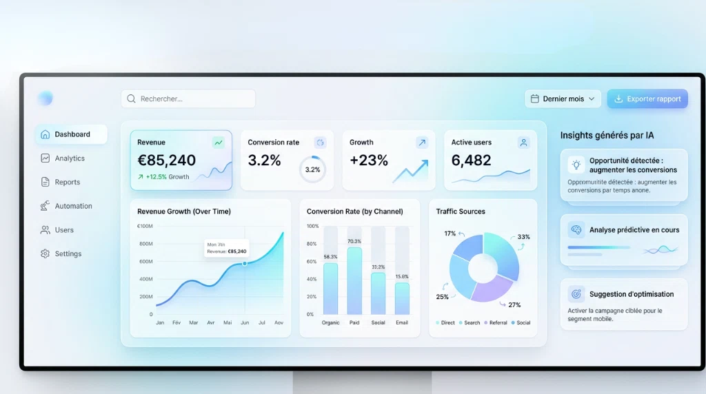 Données, Rapports & Analytics