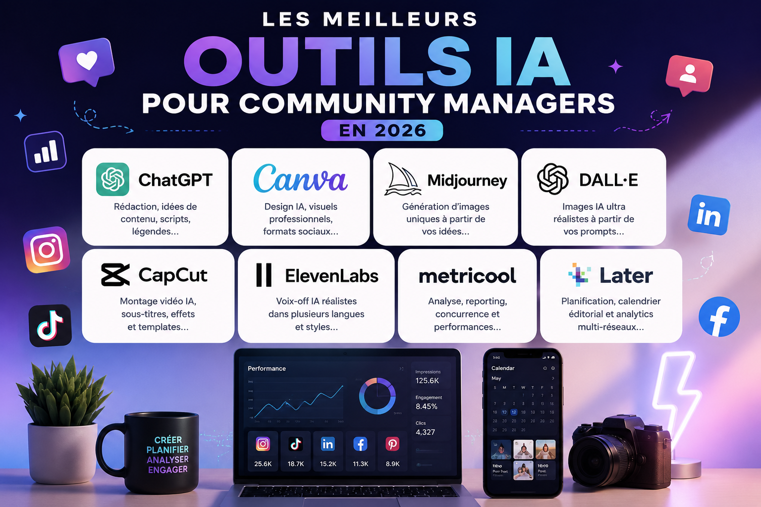 outils IA community manager en 2026